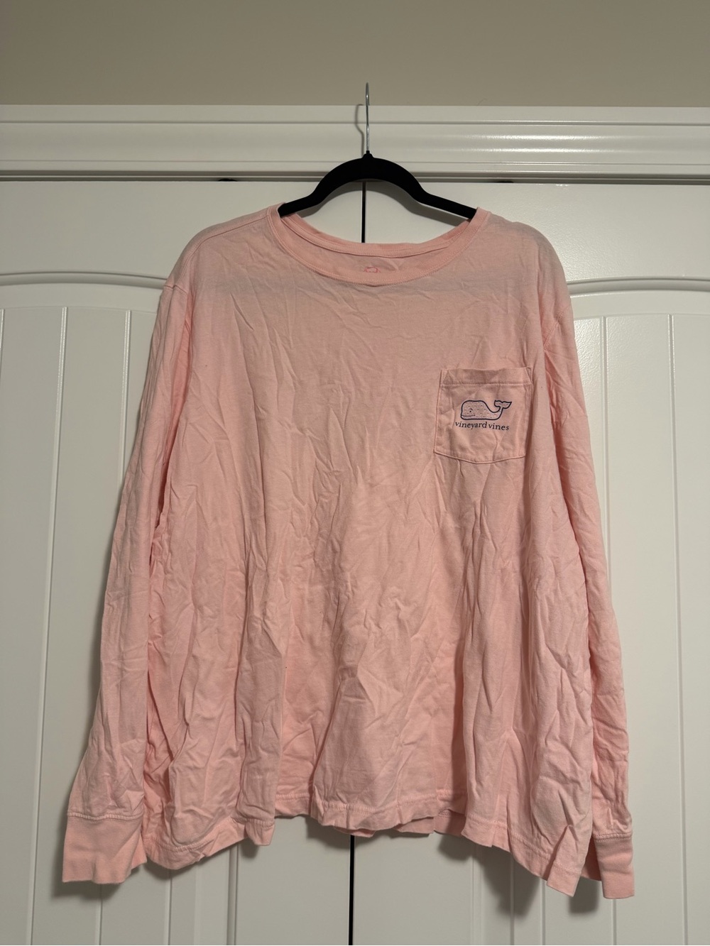 Vineyard Vines Long Sleeve Pocket Tee - Light Pink